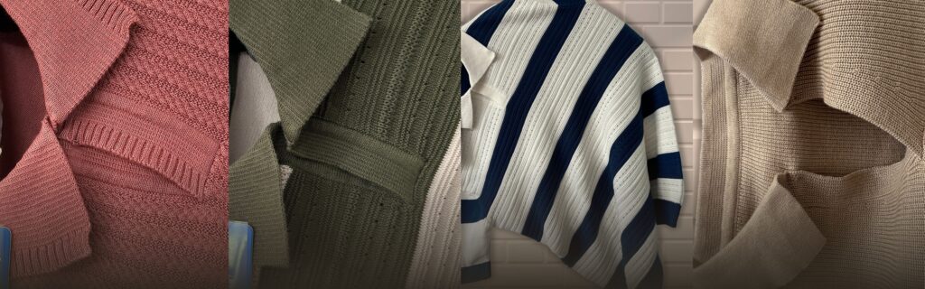 Premium flat knit T-shirt manufacturing process