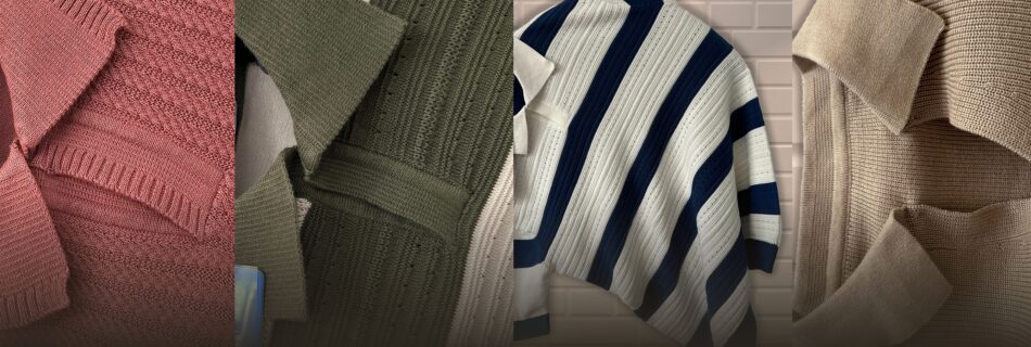 Premium flat knit T-shirt manufacturing process